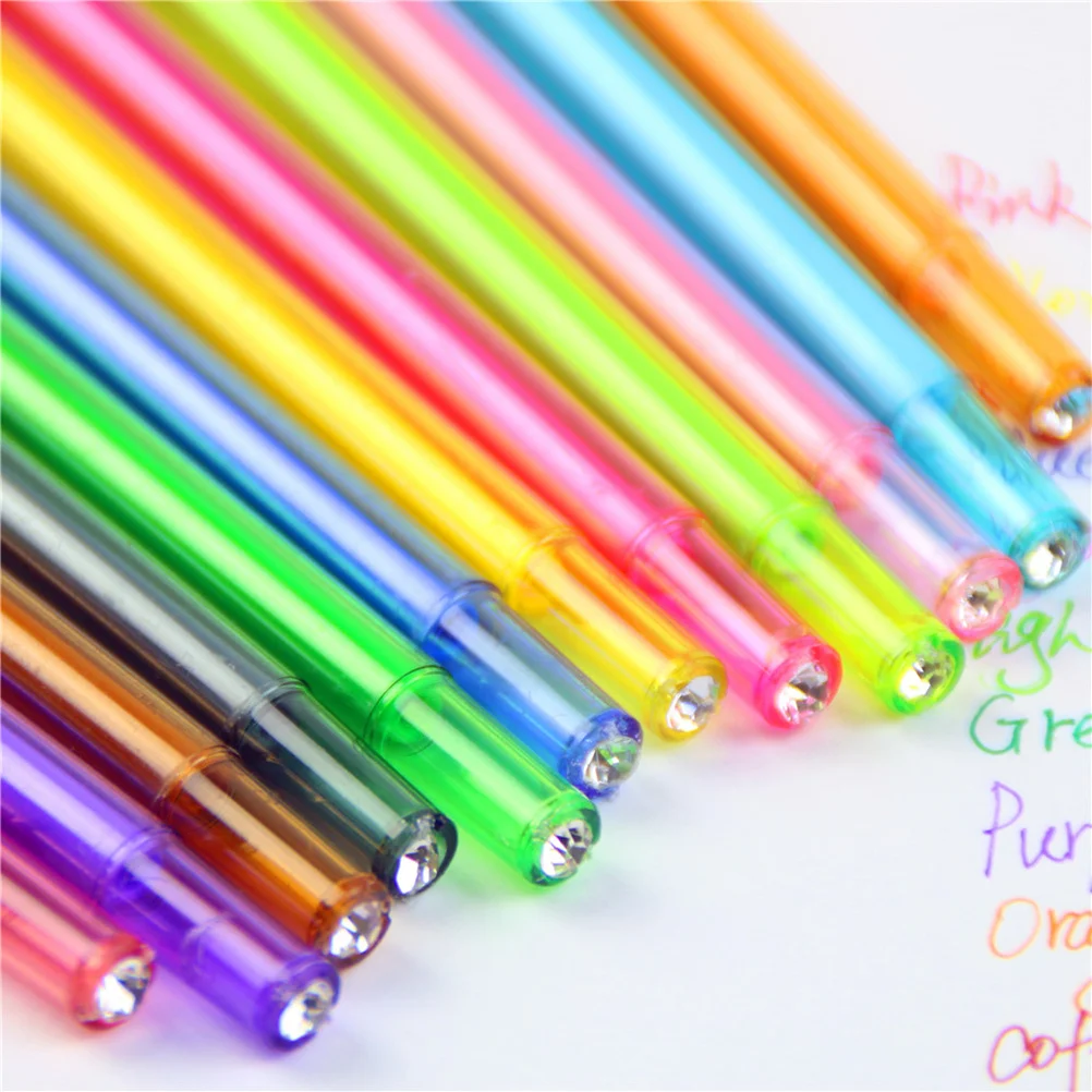 

12Packs Color Gel Ink Pen Set 0.5mm Fine Tip Vibrant Smooth Glide for Sketch Drawing Writing