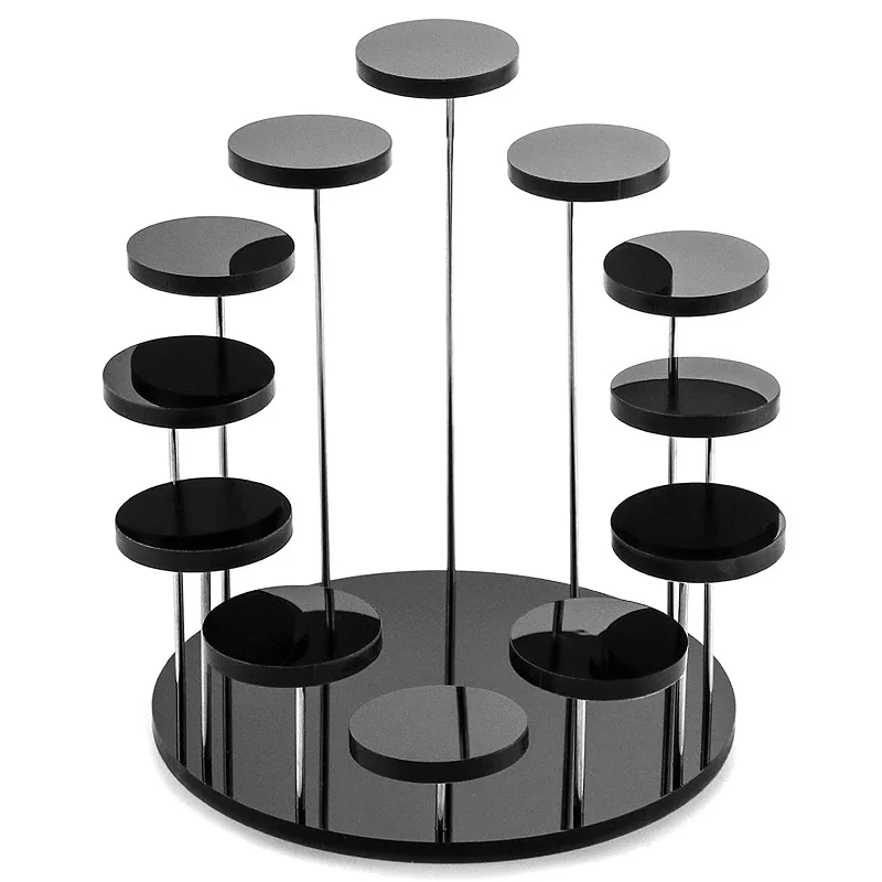 Multi-Layer Acrylic Display Stand Earring Ring Jewelry Holder Rack Gemstone Showcase Mini Anime Action Figure Storage Shelf