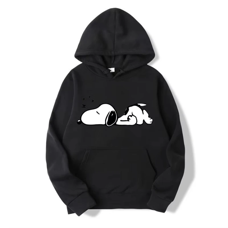 

Miniso Snoopy Cartoon Anime Women Pullover Spring Autumn New Men Oversized Hoodie Casual Couple Sweatshirt Clothes Tops 2025 New