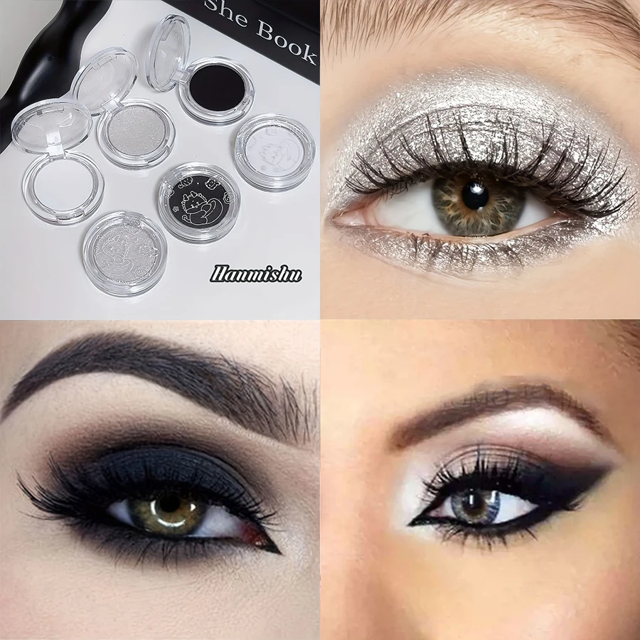 Muge Leen Langanhaltender Einzel-Lidschatten mit Drei Texturen für Augen-Make-up & Gesichtsaufhellung Kosmetik-Geschenk