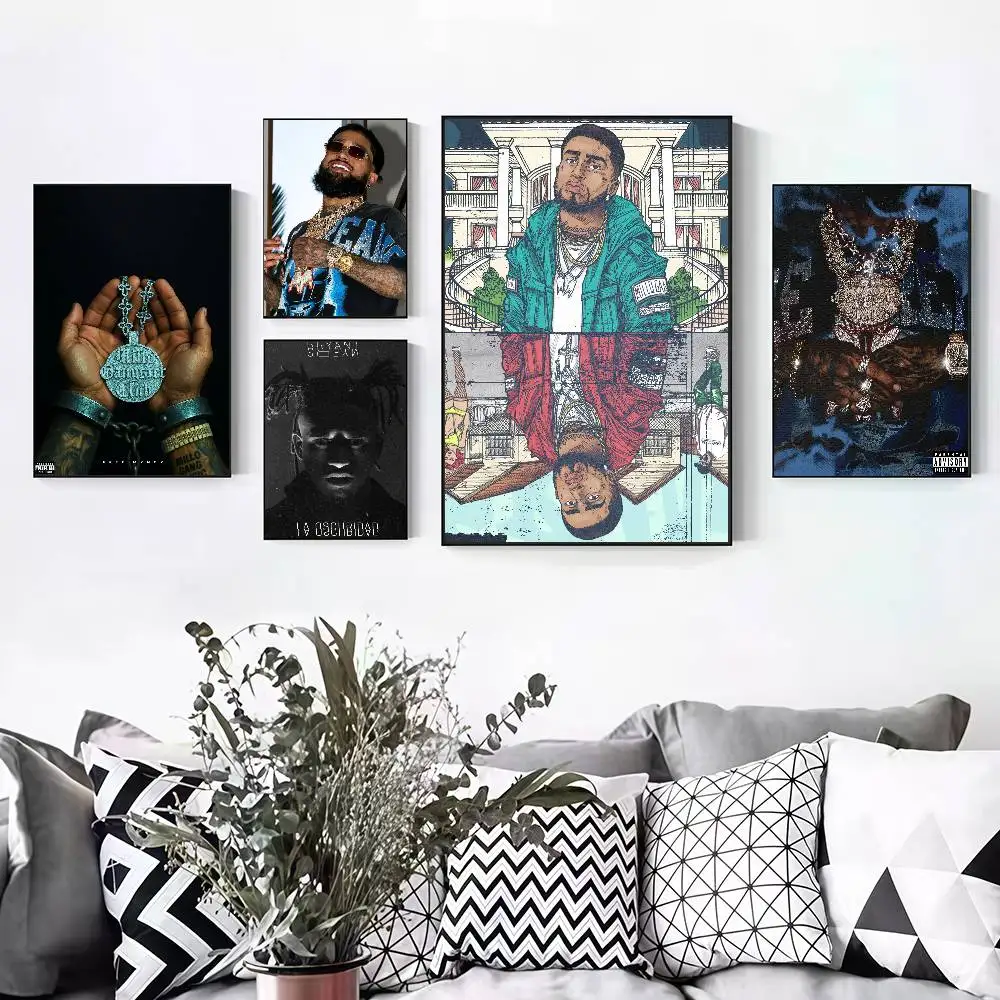 B-Bryant Myers Millo Gangster Club Peelable Self-adhesive Poster Stickers Are Suitable For Frameless Wall Decoration In A Room