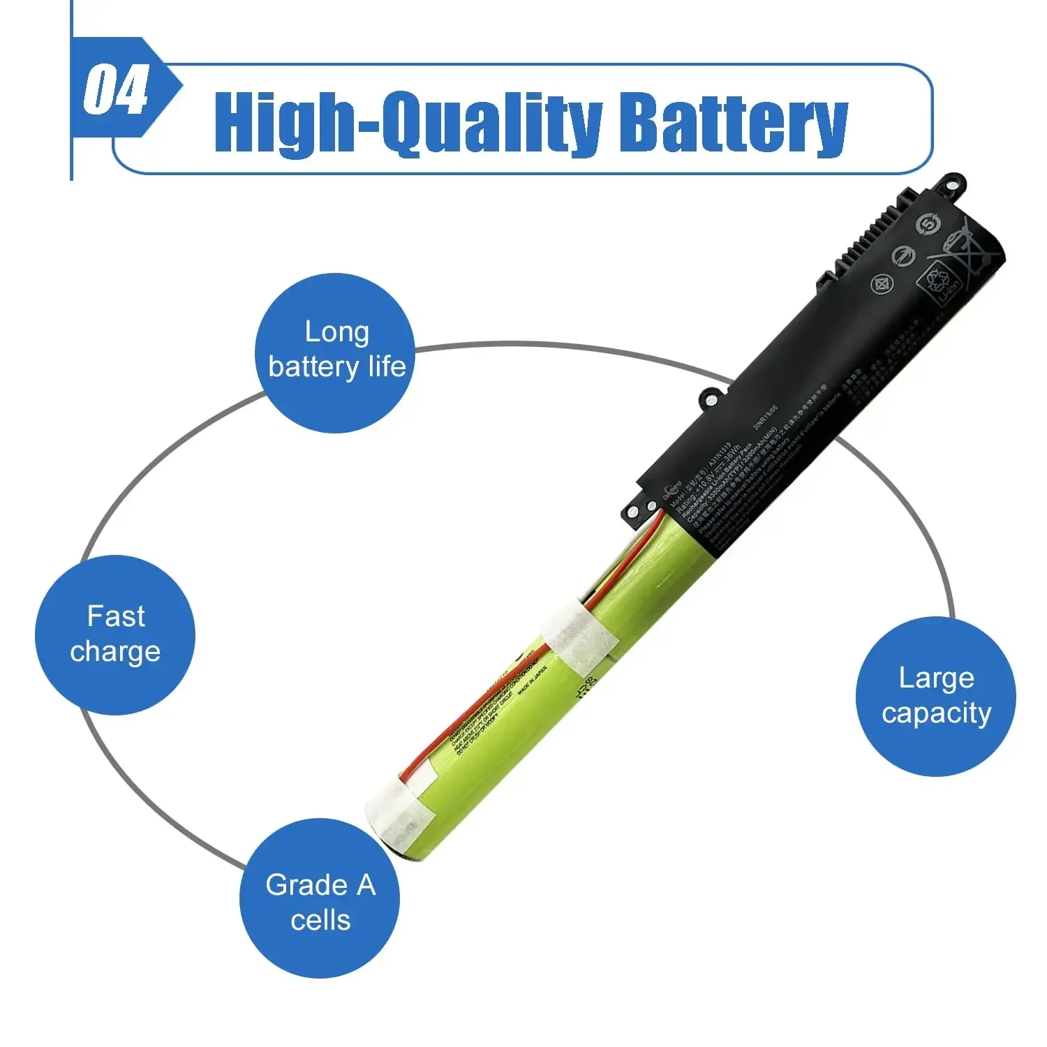 A31N1519 Laptop Battery Compatible for ASUS X540LJ X540SA X540SC X540YA R540SA R540L X540 X540S X540L X540LA Series Notebook