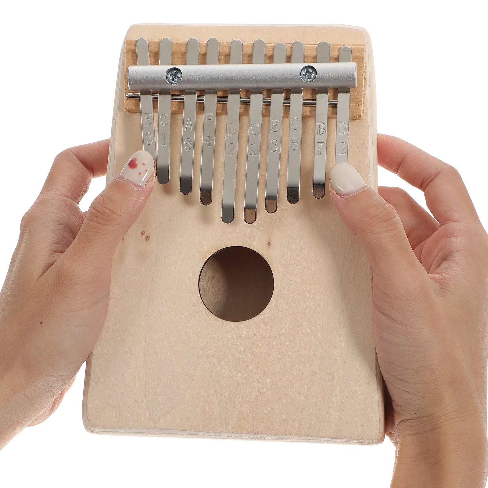 

1Set Wooden Thumb Piano 10 Keys Kalimba DIY Accessory Set for Beginner Finger Instrument Music Learning Tool Handmade Assembly