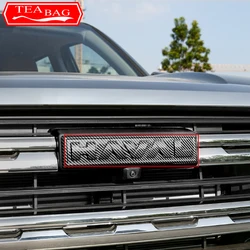 For GWM Haval H5 II 2nd Gen 2023 2024 Car Styling Carbon Fiber Black Front Grille Logo Rear Label Sticker Cover Auto Accessories