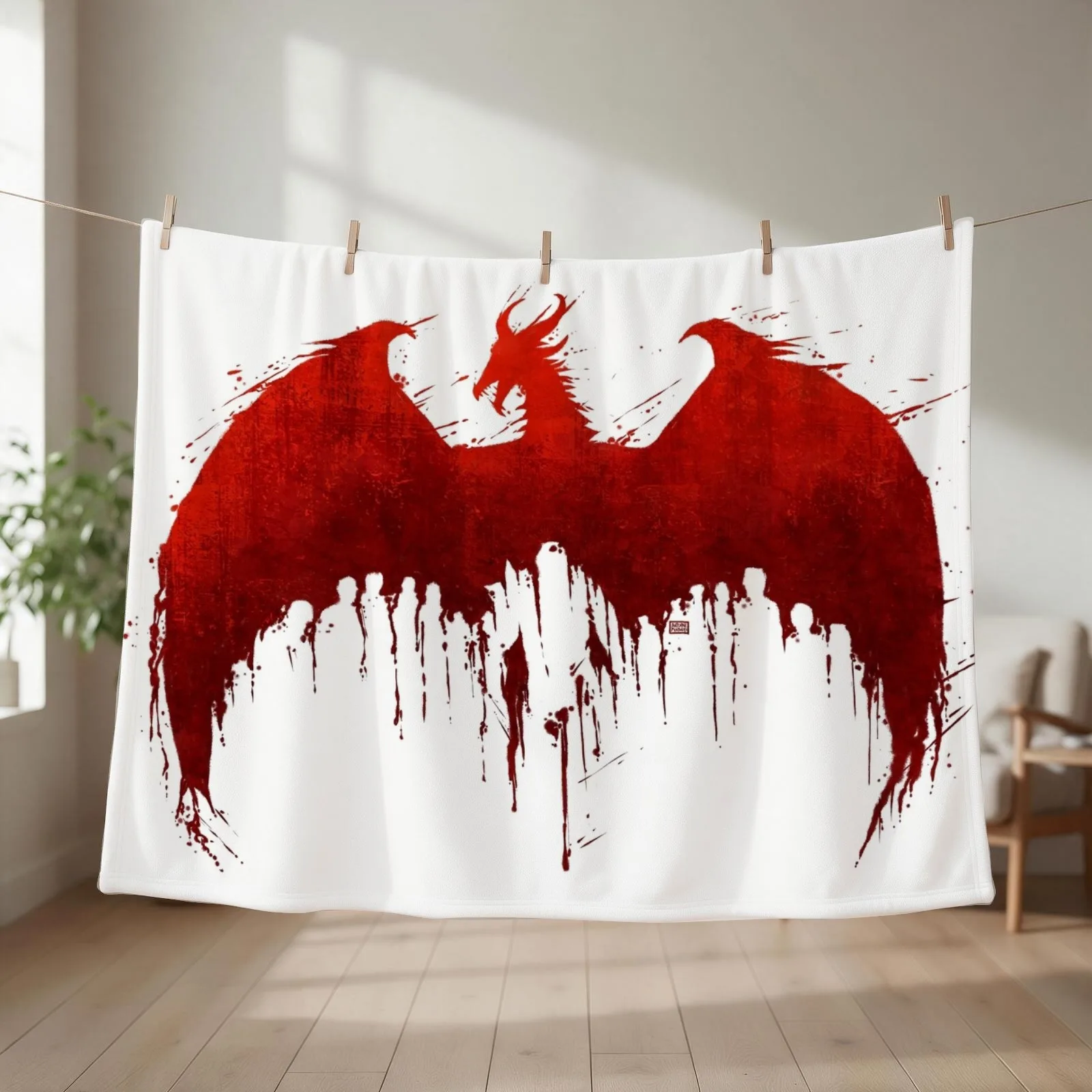 Dragon Age II Blood Dragon V1 Throw Blanket Blankets For Sofas For Sofa Thin Decorative Sofas for sofa Blankets