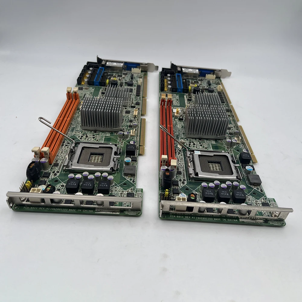 1PC PCA-6011G2 With CPU Industrial Control Motherboard Device Motherboard PCA-6011 Rev.A1