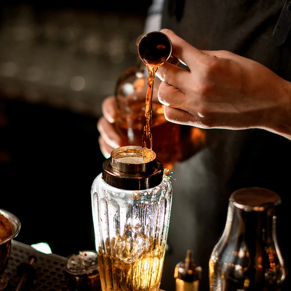 Mojito-Messbecher, doppelseitiger Messbecher, Edelstahl, japanisches Design, 1 Unze/2 Unze, Cocktail-Bar-Jigger