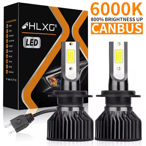 HLXG H4 H7 LED Car Headlight H1 H8 H11 H9 9005 HB3 9006 HB4 H3 9012 HIR2 Turbo High Power Auto Headlamp High Low Beam 12V 6000K