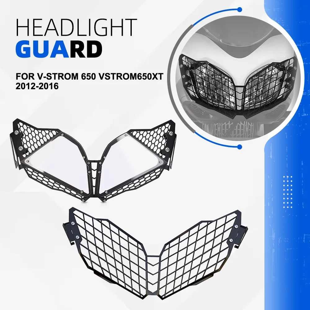 

V-Strom650 Headlight Guard FOR Suzuki V-Strom 650 VStrom650XT 2012 2013 2014 2015 2016 Motorcycle Headlamp Grill Protect Cover