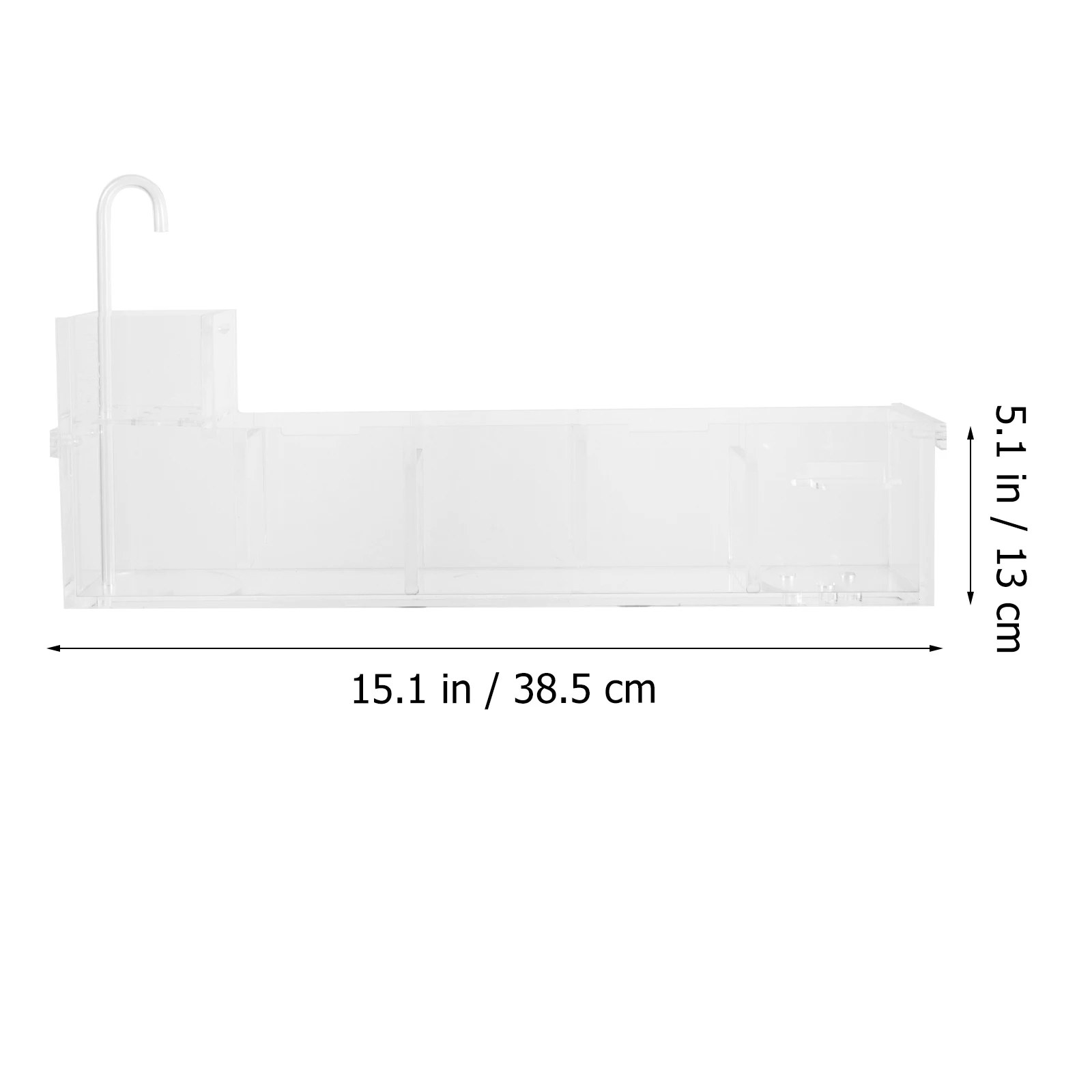 

Multifunctional Aquarium Filter Box Fish Tank Accessory Water Purification Drip Filtration Tool For Home Office Acrylic Hanging