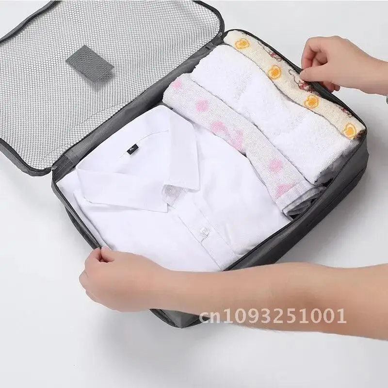 

Travel Suitcase Sets for Storage 6 Pcs Waterproof Pouch for Case Trolley Packing Luggage Trunk Portable Organizer Cube for Bags