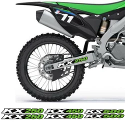 Swing Arm Chain Drive Shaft Box Reflection Stickers Decals FOR KAWASAKI KX 250 250X 250R 250F 450 450F 450X 450SR 500 1974-2022