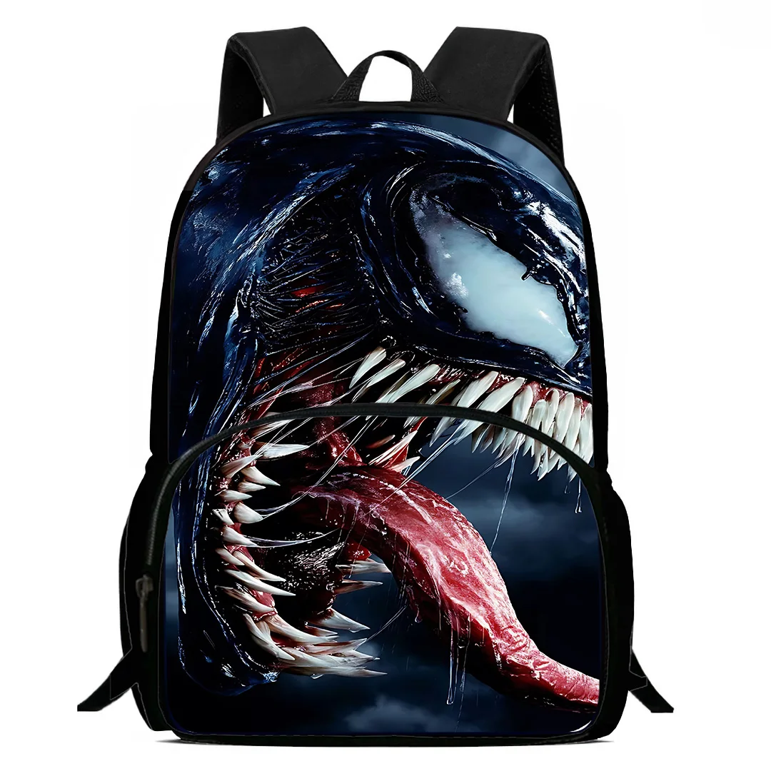 Venom Kids Backpacks Boys and Girls Student Birthday Gift Child School Bags Large Capacity Camping Durable Rucksack