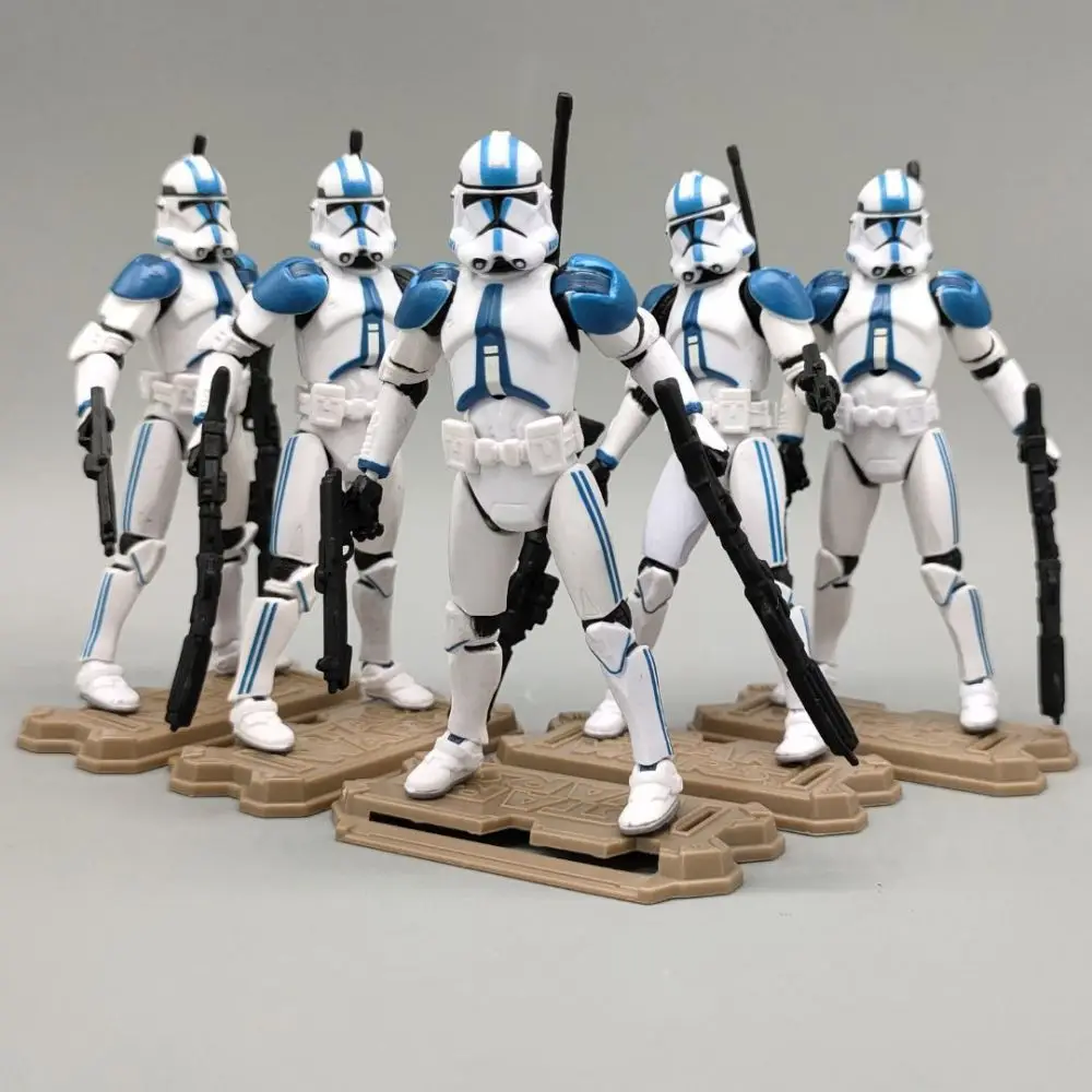 Star Wars Republic 1:18 Scale 501st Legion Action Figure Blue White Soldier Clone Trooper 3.75 inch Anime Model Desktop Ornament