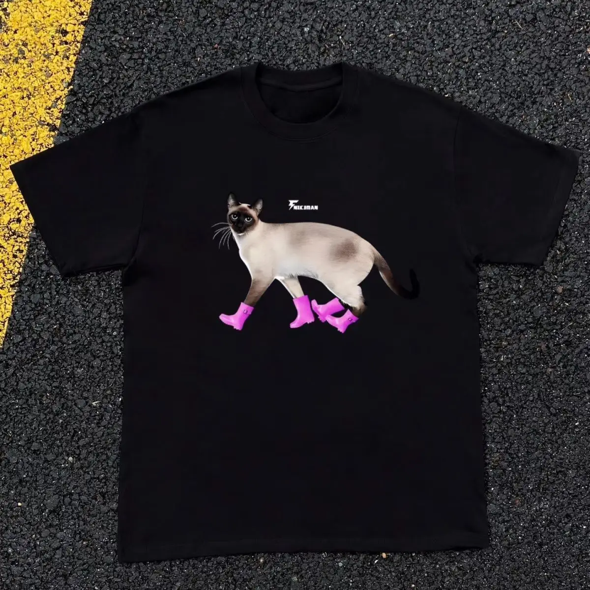 

Футболка À Manches Courtes Et Col Rond En Coton Imprimé Américain Été Tendance Mode Ample Et Polyvalente