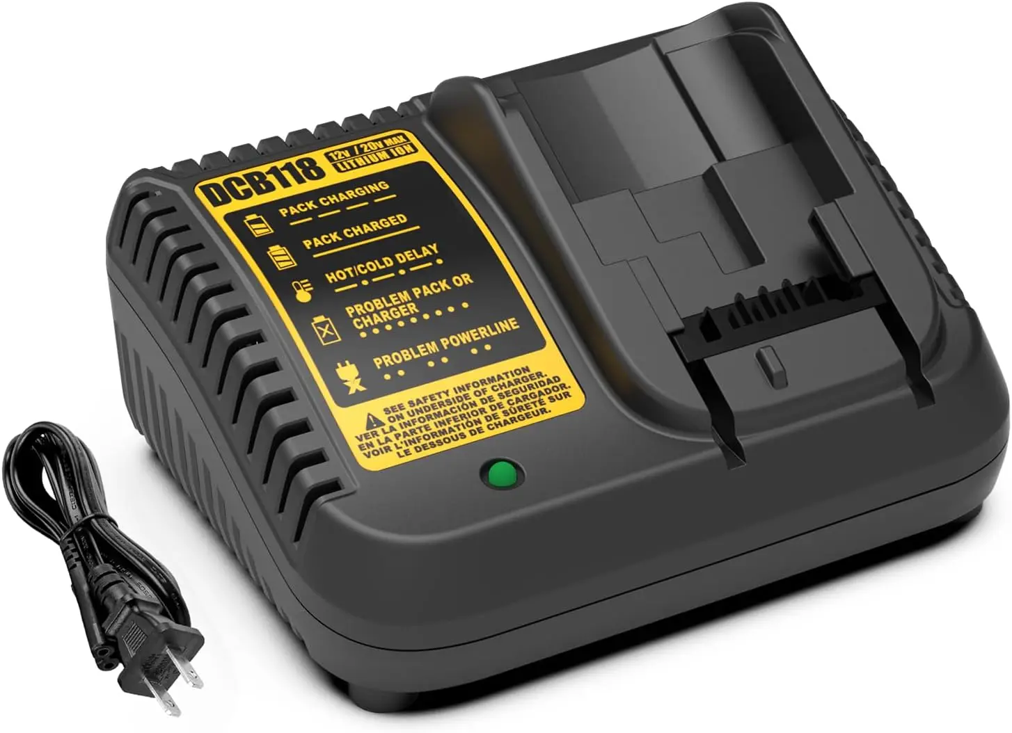 

DCB118 Lithium Battery Fast Charger For Dewalt Cordless Drill Power Tool battery DCB120 DCB127 DCB121 DCB204 DCB205 DCB206