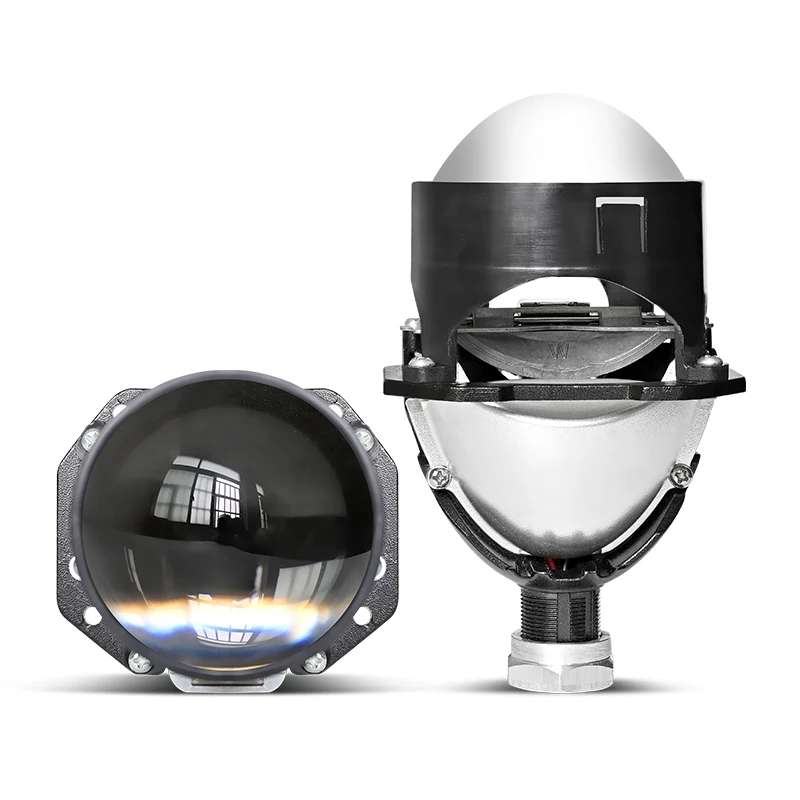 Aurora 2.5inch Car LED Projector High Low Beam 35/45W Dual Lens Bi LED Projector Headlight For Car Motorcycle