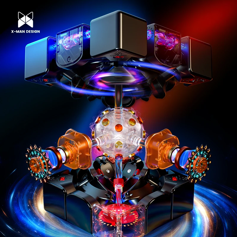 QiYi X-Man Tornado V5 Pioneer UV Black Core 3x3 Magnetic Magic Speed Cube Qiyi XMD Tornado V5M Puzzle Toy