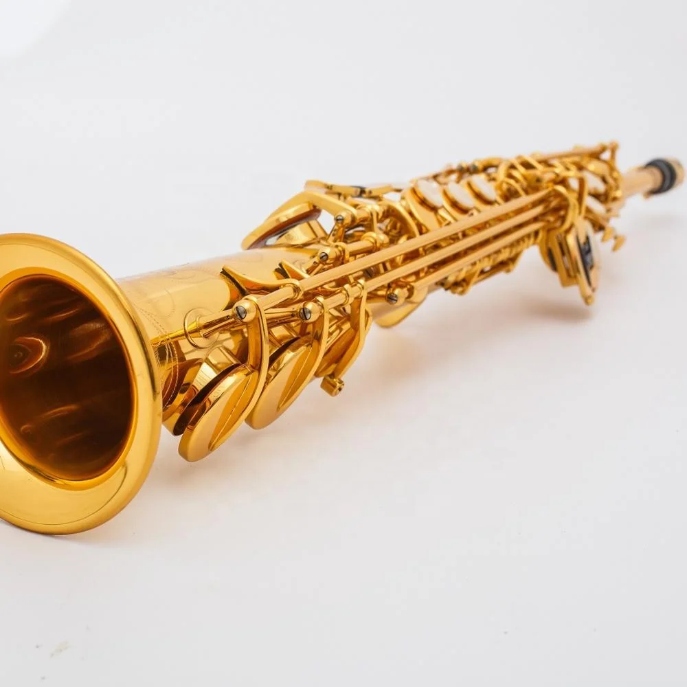 

High Quality Low Price Musical Instrument Tenor Saxophone Golden Paint Saxophone