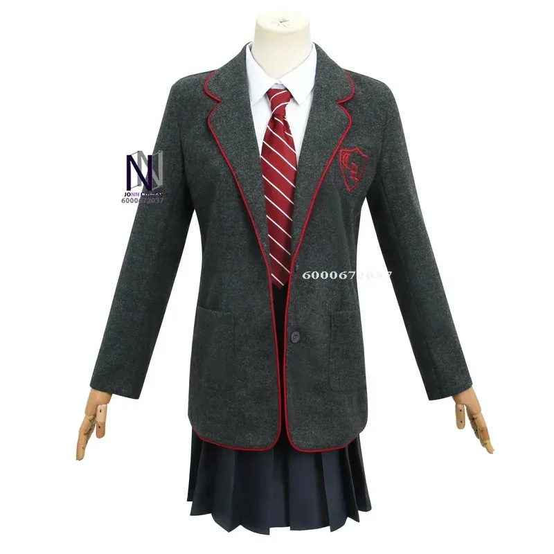 

Anime Musical Cosplay Costume School Uniform Jacket Skirt Shirt Tie Full Costume Halloween Party Dress Children Adult Girls Suit