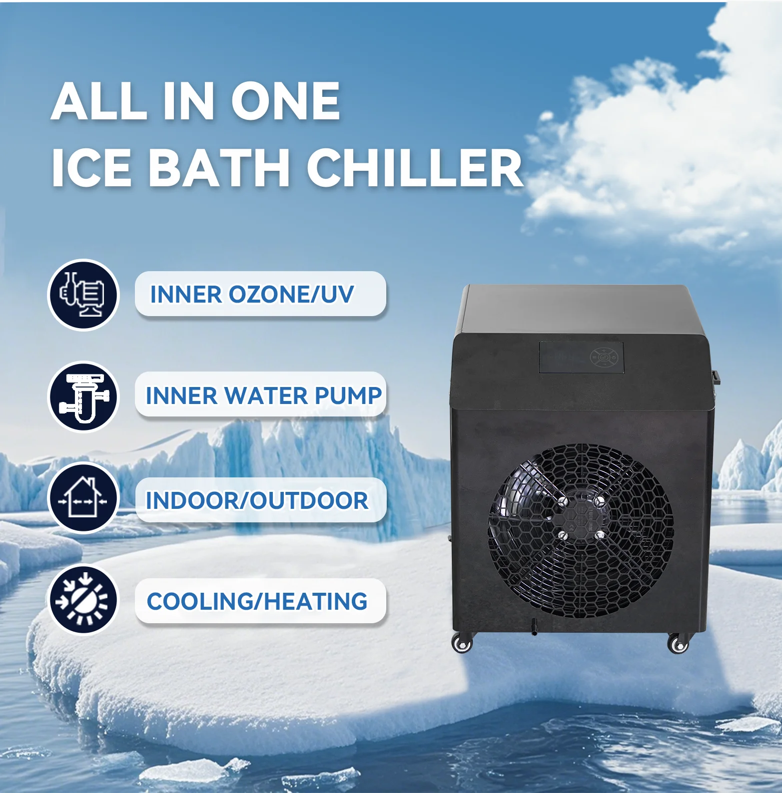 Portable Ice Bath Chiller Cold Plunge Recovery