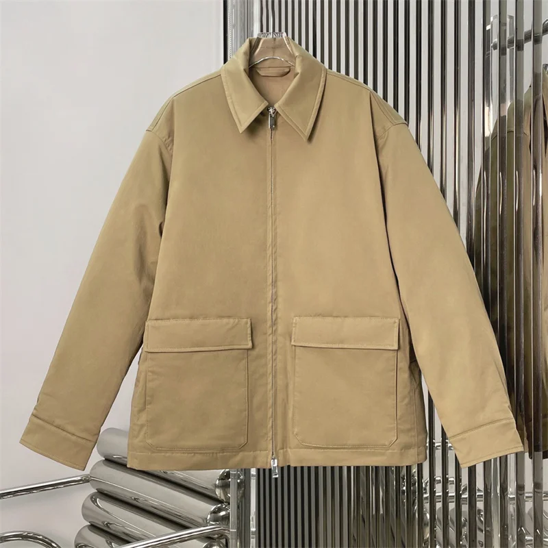 

Women's winter jacket 2025 new lapel long sleeved top cotton blend Warm thick coat Women's padded jacket cotton-padded jacket