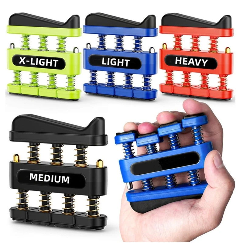 Finger Strength Trainer for Musicians Guitar Players, Easy Carry Finger Strengthener for Home Office Travel Training 69HD