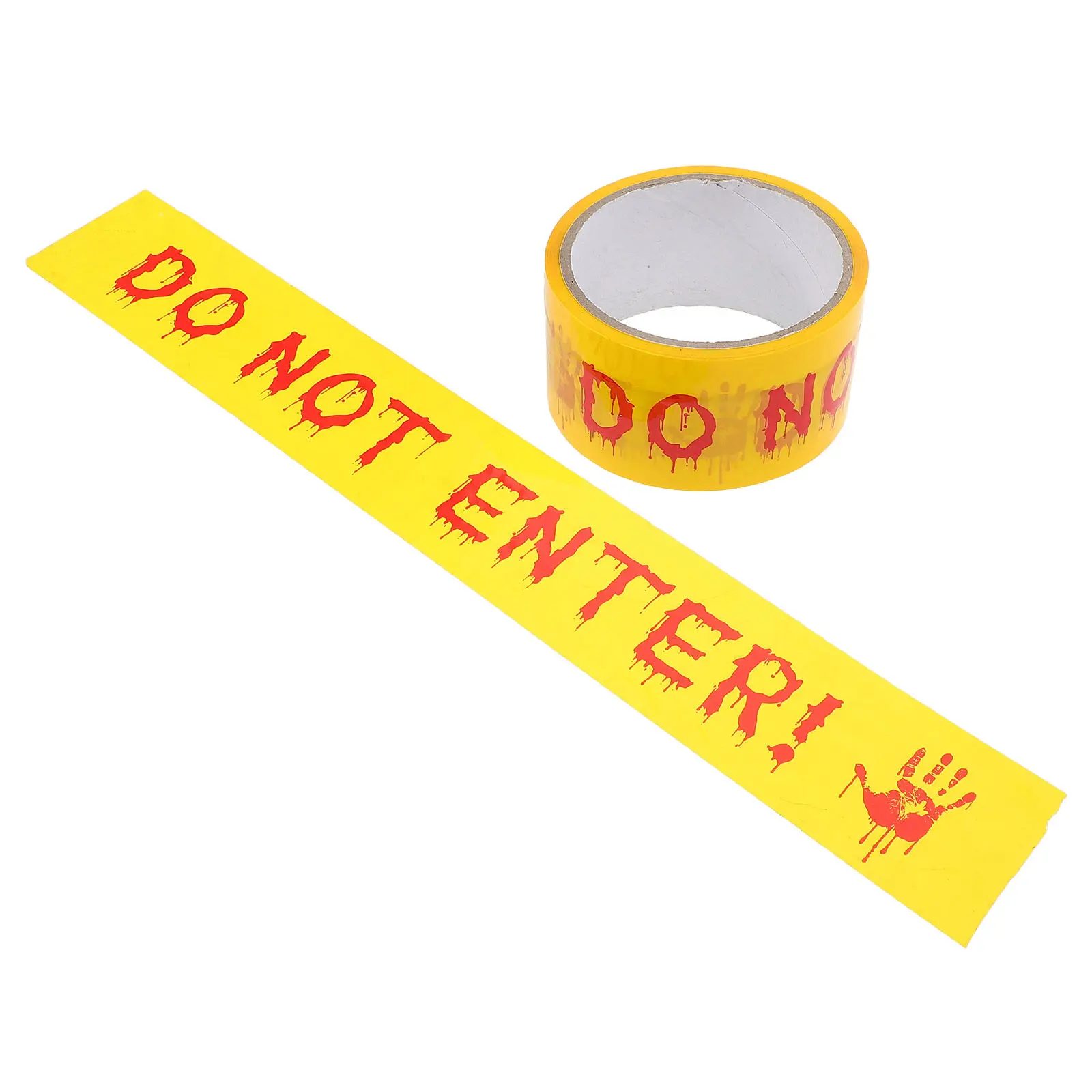 

Предупреждающая лента для Хэллоуина, декоративная лента-барьер для самостоятельного оформления, декор для вечеринки на Хэллоуин, для использования внутри и снаружи помещений, лента «Не входить», страшные ленты