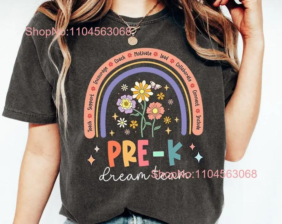 Pre K Teacher T Shirt PreK for Teachers Oh Hey Dream Team Squad Crew long or short sleeves