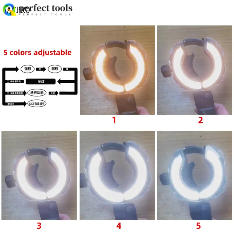 Luce per macchina a spruzzo Luce per aerografo Luce per spruzzatore universale Luce di riempimento ricaricabile regolabile per spruzzatore