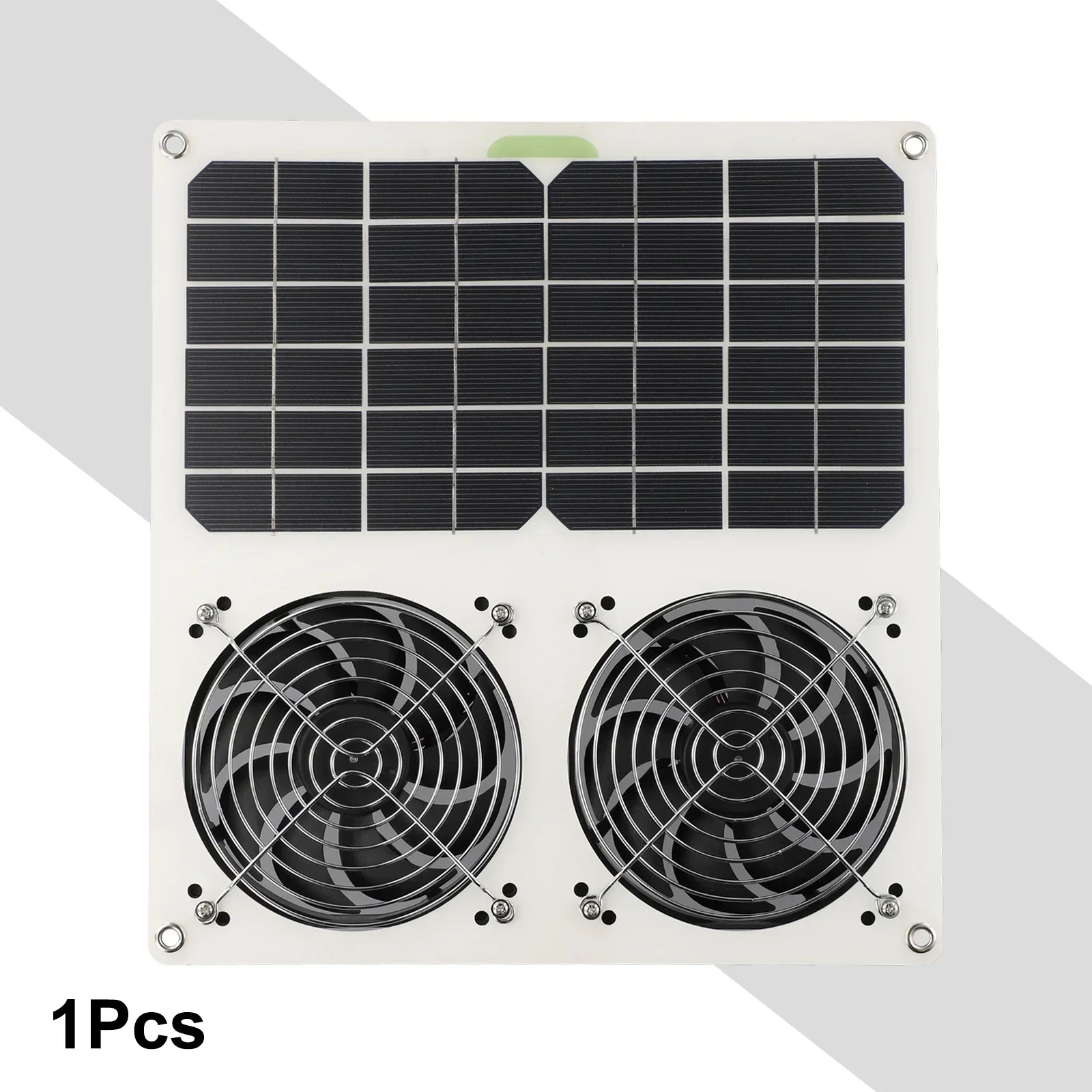 

Dual Blade Solar Panel Ventilation Fan Perfect for Basements Chicken Coops Sidewalks Strong and Silent Performance