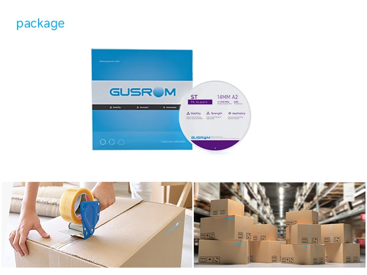 GUSROM Weißer Zirkonoxidblock 98mm 1200MPa Hochfeste Dental-Zirkonoxidscheibe CAD CAM für interne Färbung von Kronen und Brücken ST 43% – Detail 14