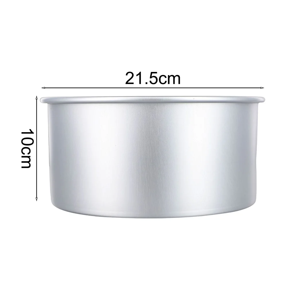 Deep 8 Inch Round Cake Tin Aluminum Alloy Baking Pan for Sponge Chiffon Mousse Cheesecake Non Heavy Duty Bakeware