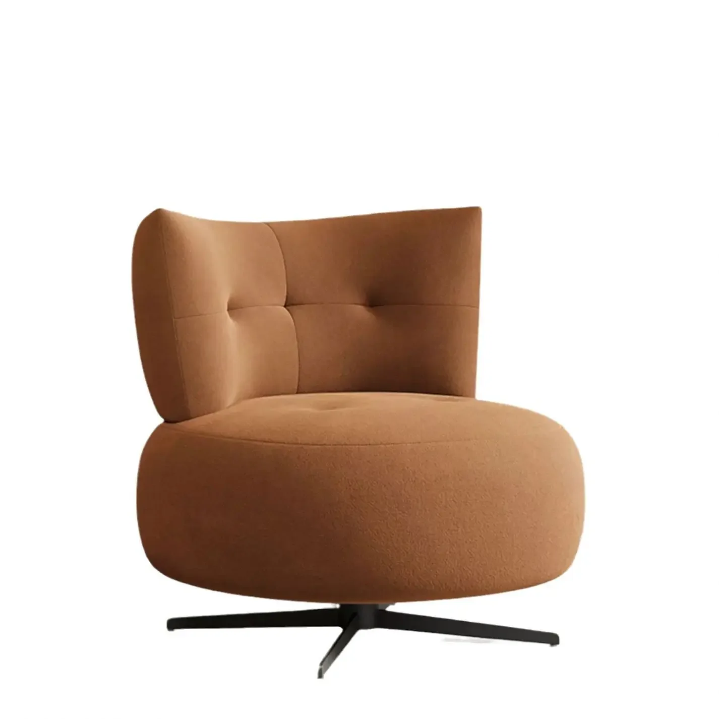 

Modern Nordic Style Simple Designer Armchair New Rotatable Leisure Lounge Sofa for Living Room Balcony Bar Hospital-Solid Wood