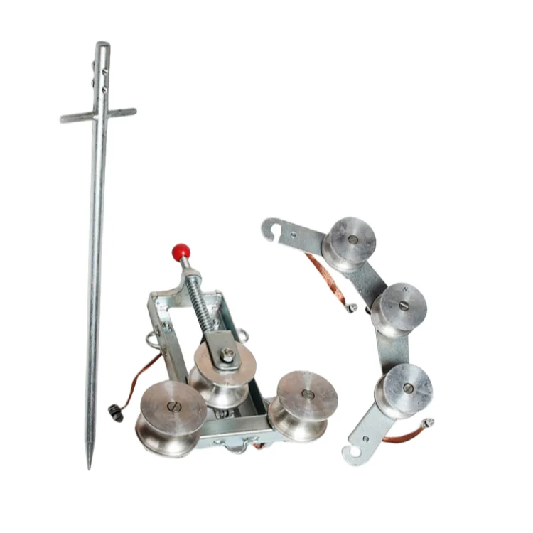 Grounding Pulley Cast Aluminum Wheel Ground Block Power Line Auxiliary Tool Ground Block