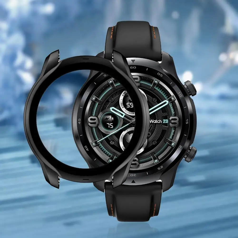 เคสป้องกันป้องกันรอยขีดข่วนนุ่ม TPU ชุบนาฬิกาอุปกรณ์ป้องกันเปลือกกรอบสำหรับ Ticwatch Pro 3 WH11013