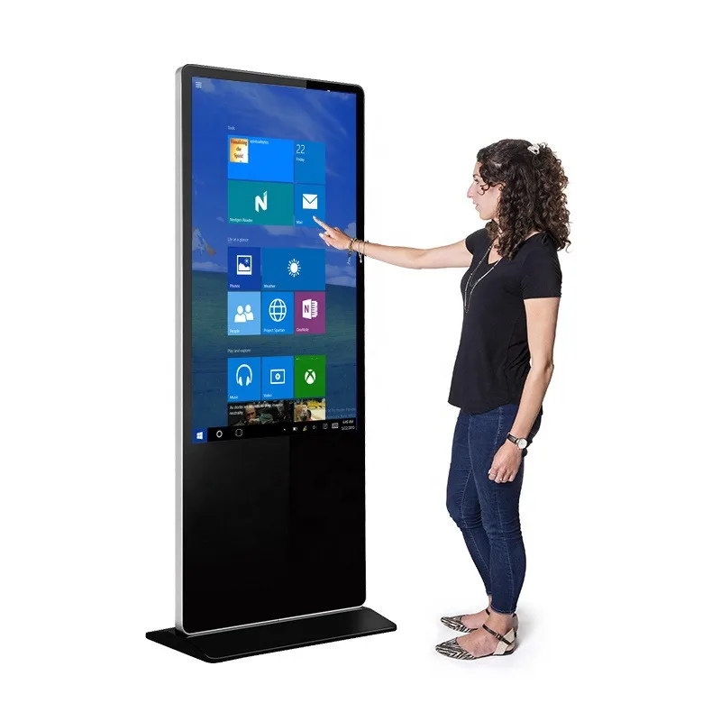 Factory Price Floor Standing Advertising Display 43 55 Inch Indoor Monitor Interactive LCD Digital Signage Touch Screen