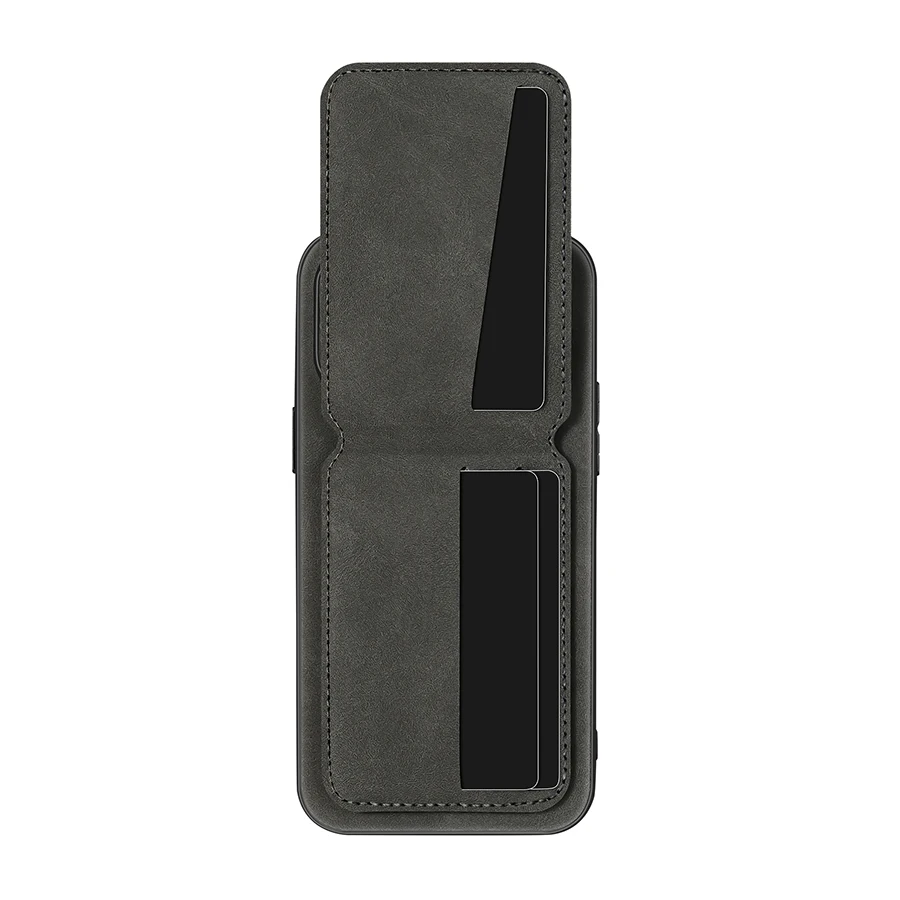 Luxe Synthetisch Leer Kaart Tas Houder telefoon Case voor iPhone 17 16 E 15 13 14 Pro Max Lederen kaartsleuf Tas Beschermhoes - afbeelding 2