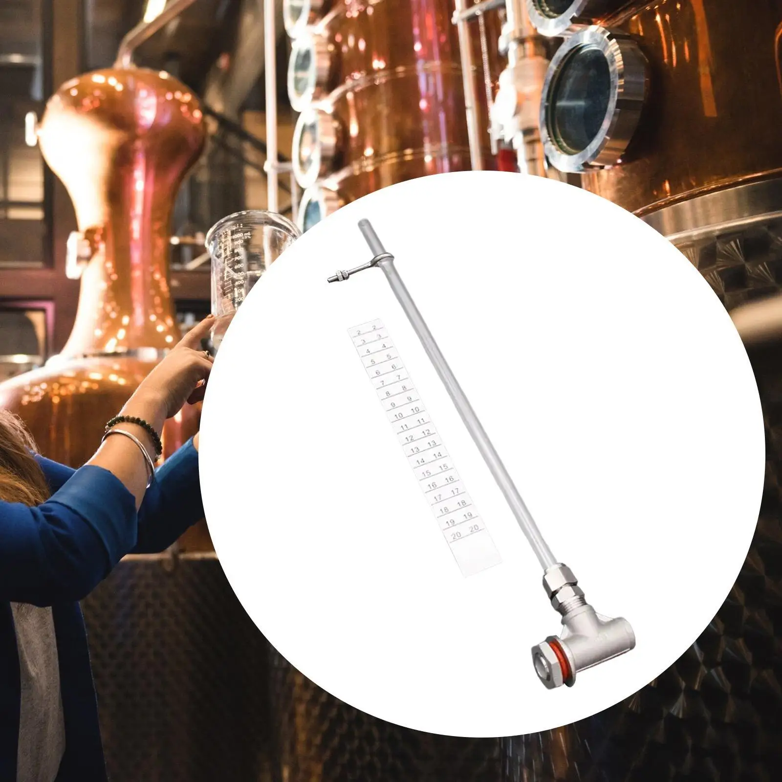 Homebrew Kettle Keg Accessories Water Gauge Stainless Steel PC Sight Tube Weldless Compact Kit for Accurate Liquid Measure