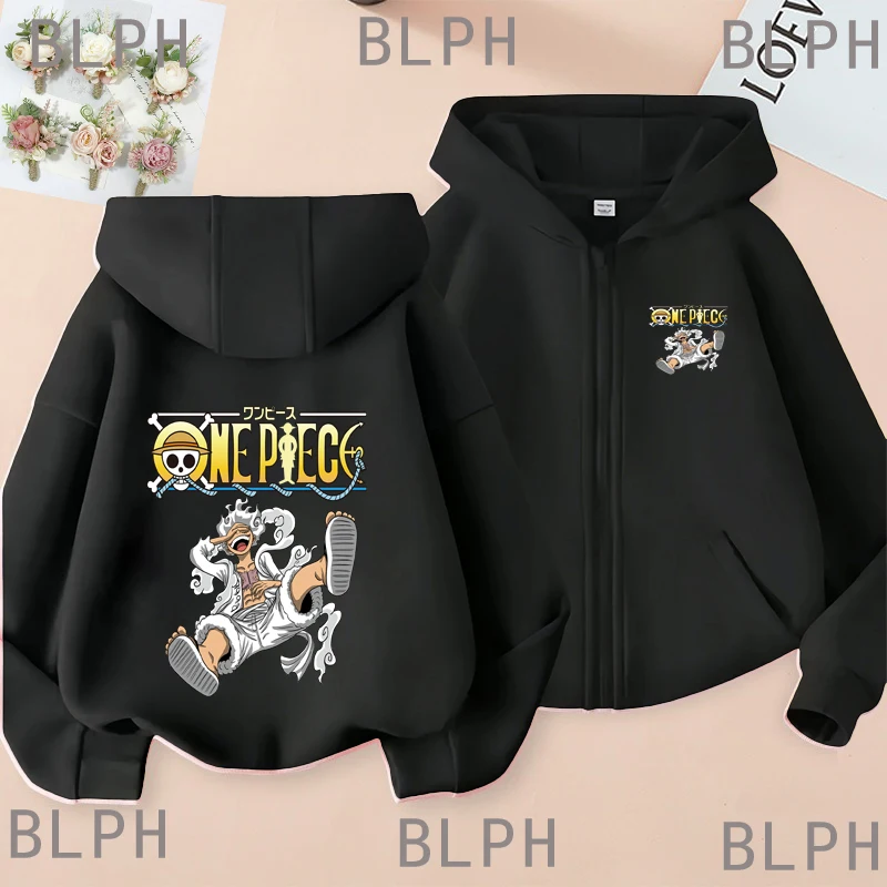 

One Piece's Parent-child Outfit Luffy And His Partner, Street Fashion Brand Adult And Children's Sweaters, The Same Sport