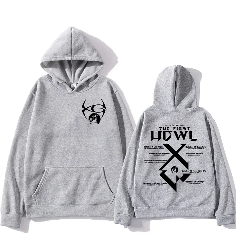 The First World Tour XG Band Hoodies Woke Up 2024 Album Print Sweatshirts Fans Sudaderas Con Capucha Men/Women Clothes