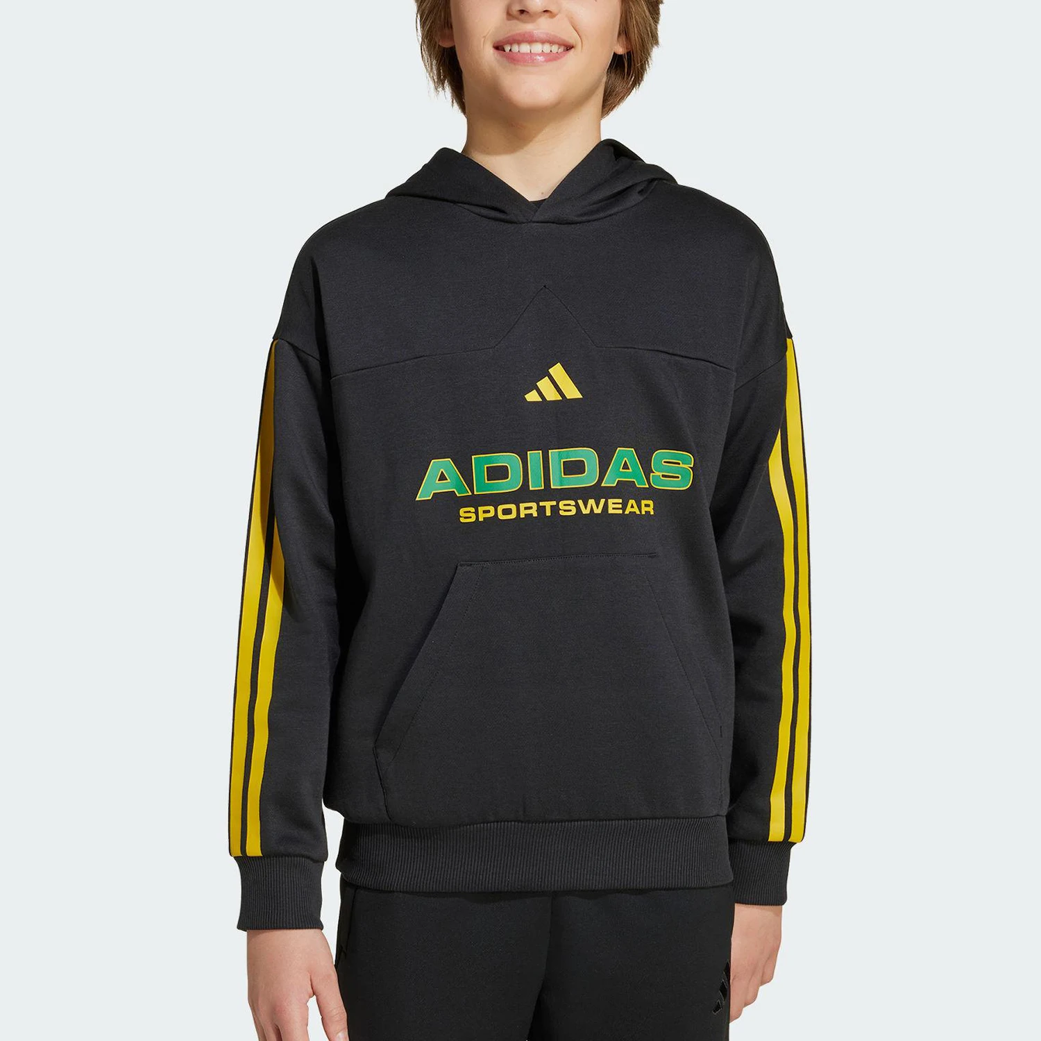 

Оригинальная осенняя детская флисовая толстовка с капюшоном Adidas Originals KB5581