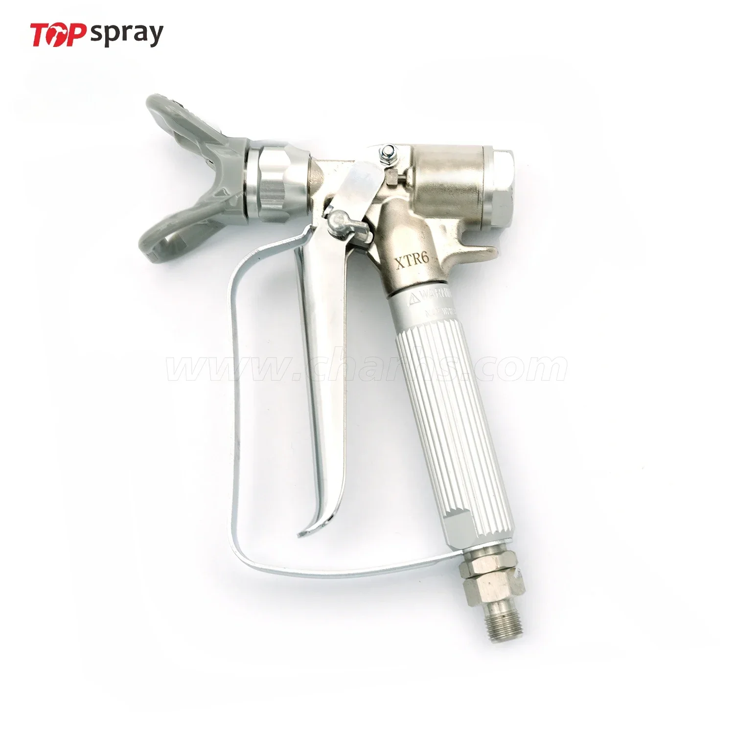 Topspray XTR6 High Pressure AirlessIn-Line Gun Swivel Spray Gun 243012 Tip Guard  spray painting for airless spraying machine.