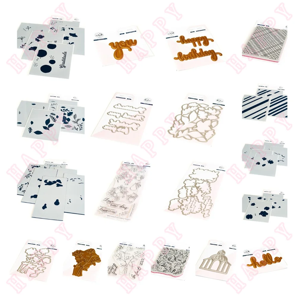 

Metal Cutting Dies Stamps Stencils Hot foil Autumn Flower Scrapbook Diary Decoration Embossing Template DIY Greet Card Handmade