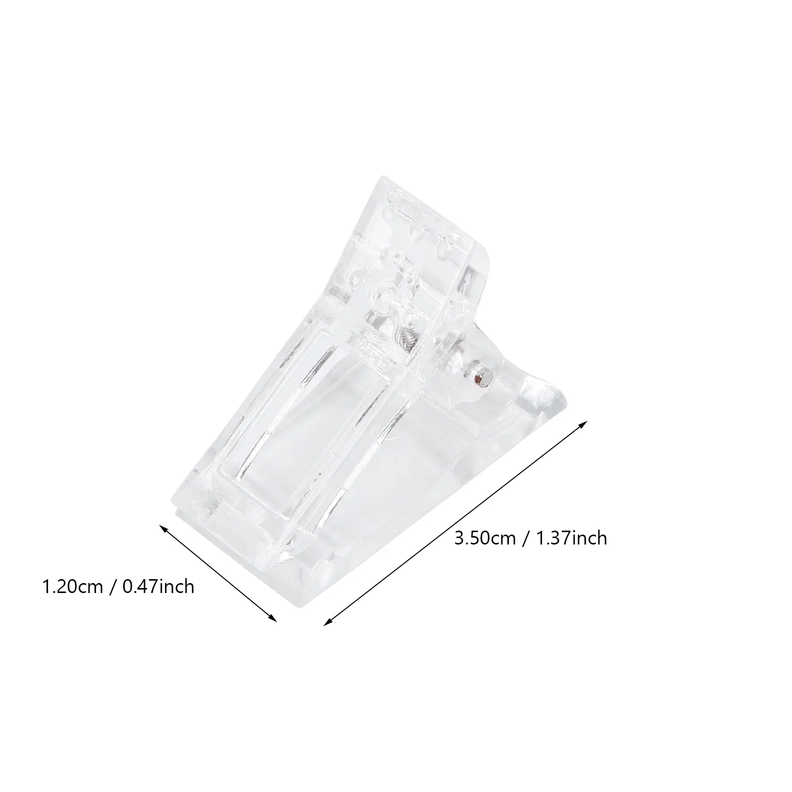 10 قطع من مشابك تثبيت الأظافر البلاستيكية الفاخرة، شكل إبداعي لإزالة طلاء الأظافر، هدية عملية محمولة وخفيفة الوزن