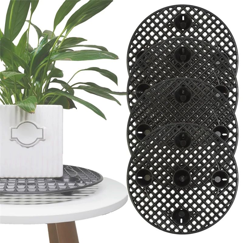 

AB33-5PCS Heavy Planter Holder Potted Plant Stand, Diameter 12Inch Root Controller Chassis Drainage And Ventilation Durable
