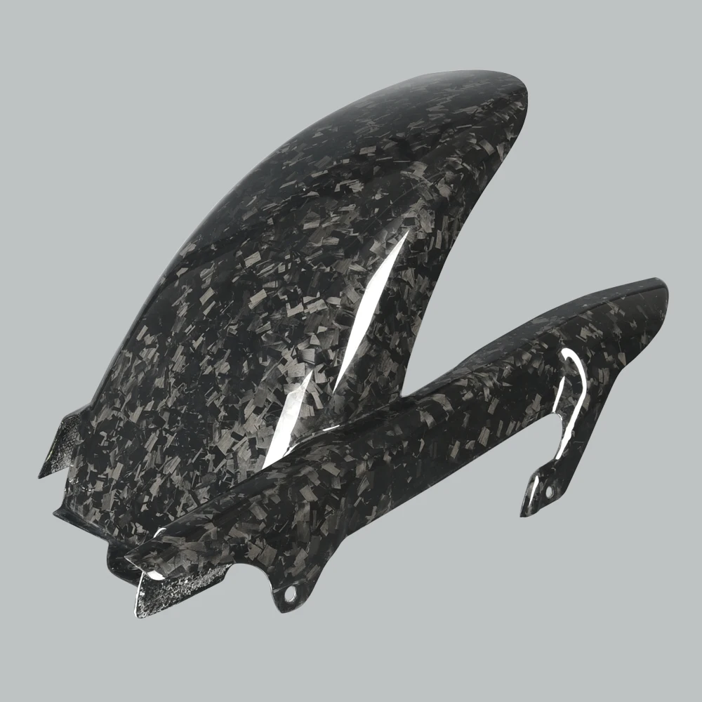 Motorcycle Real Carbon Fiber 23cm Extended Rear Fender Mudguard Compatible for z900rs 2018-2025 Forged Carbon Fiber Rear Fender