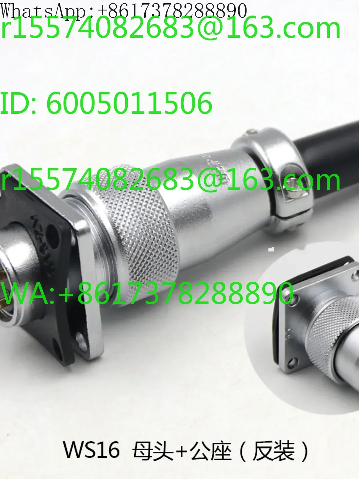 10PCS reverse mounted aviation plug WS16-2 3-core 4-hole 5-7-9-pin 10 core female male connector
