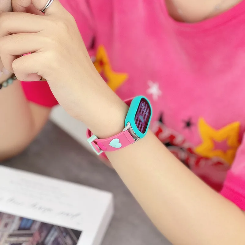 Cartoon Silicone Strap for Xiaomi Mi Band 8 7 6 5 4 3 Girl Candy Color Bracelet for Mi Band 7 Replacement Smartwatch Accessories