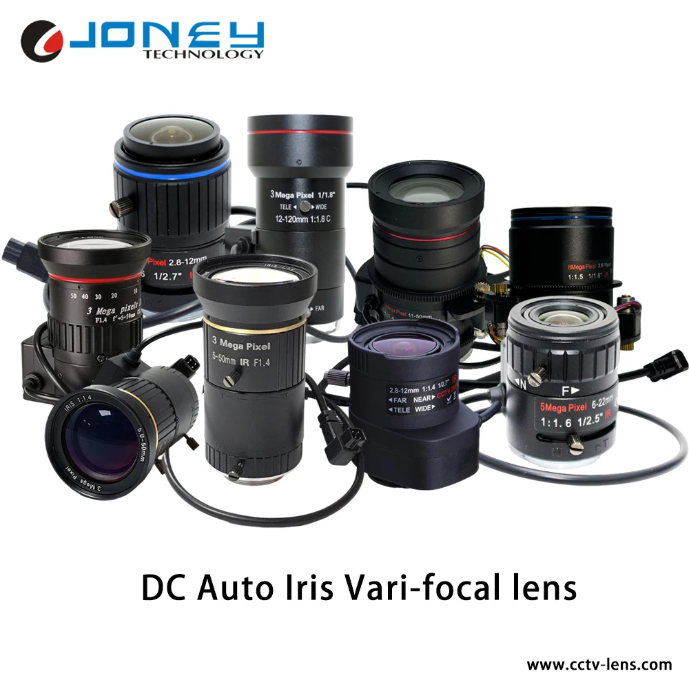 Auto Iris 16.5-38.5mm C Mount Lens 12 Megapixel 1/1 Inch Manual Focus Auto Lens  Iris Lens for Security Camera